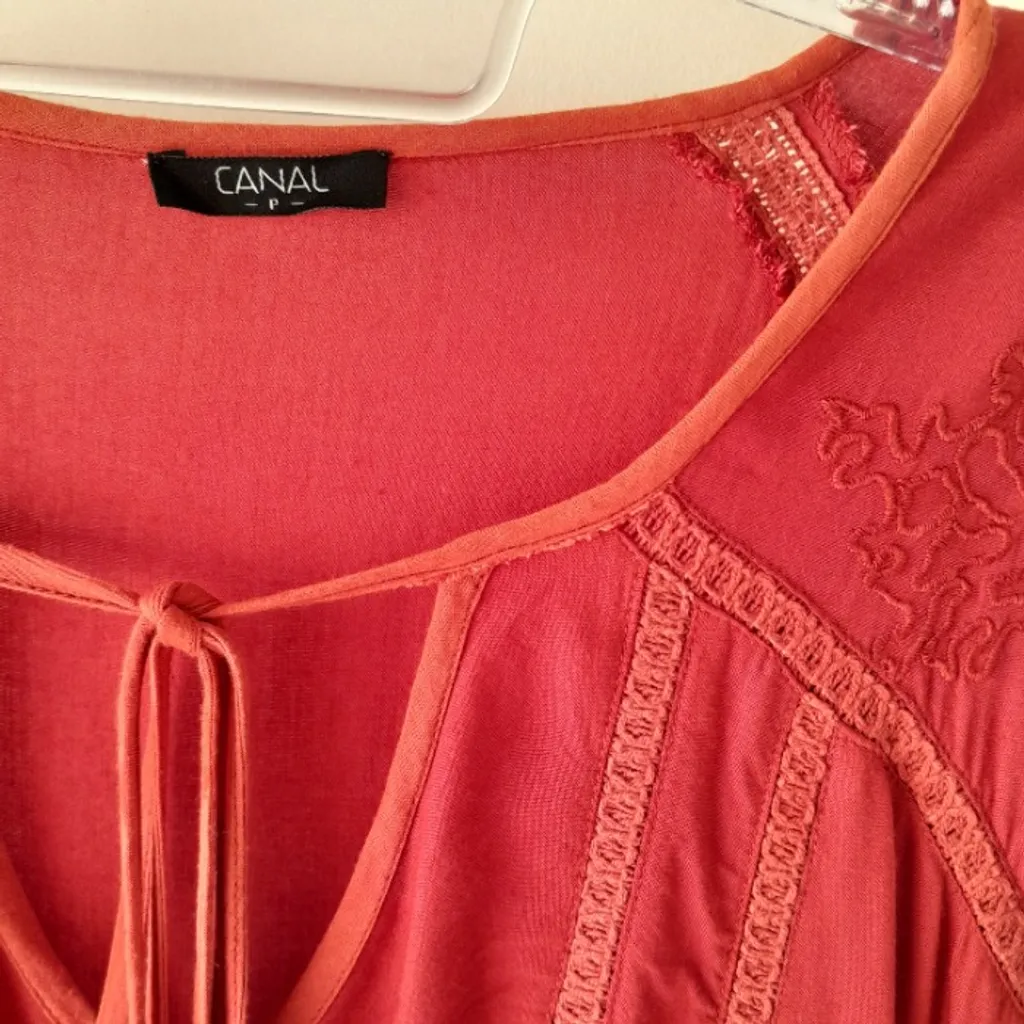 *HIPPIE CHIC* blusa bata manga longa viscose