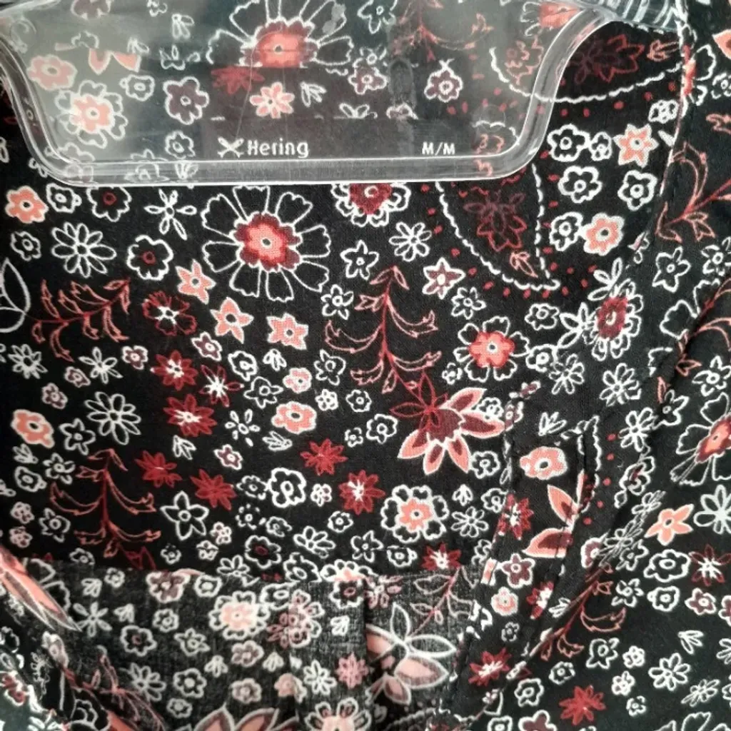 *FLORAL DE INVERNO* camisa manga longa viscose