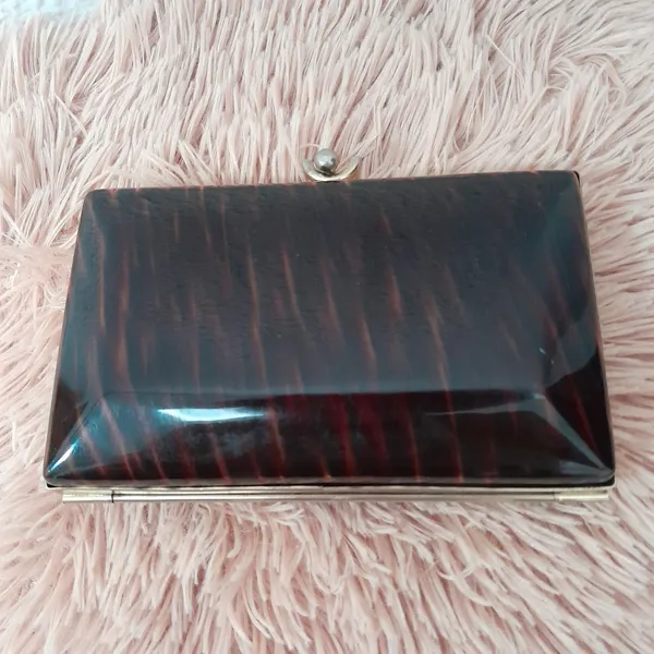 VINTAGE CHEIA DE ESTILO bolsa clutch de festa em acrílico