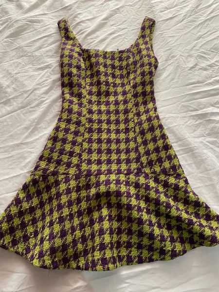 Vestido pied poule