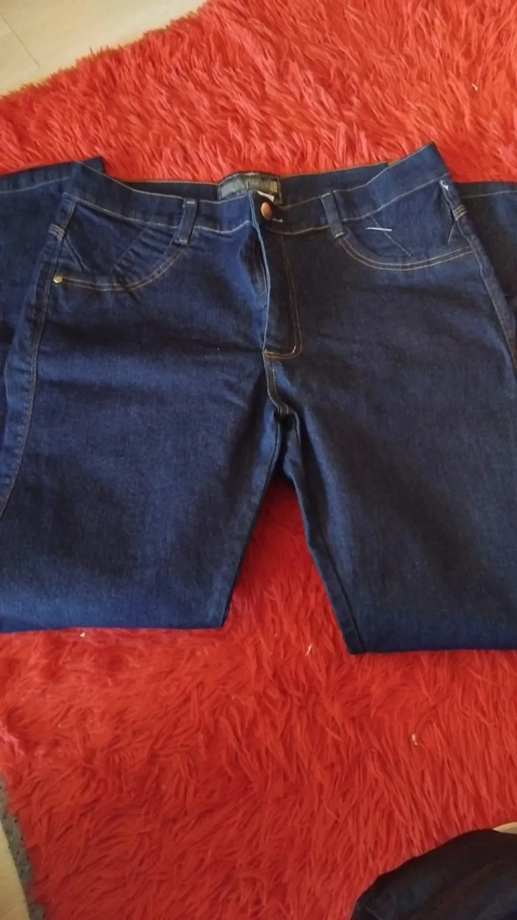 Calça Jeans Feminina Cós Alto com Lycra Tam 46 NOVA
