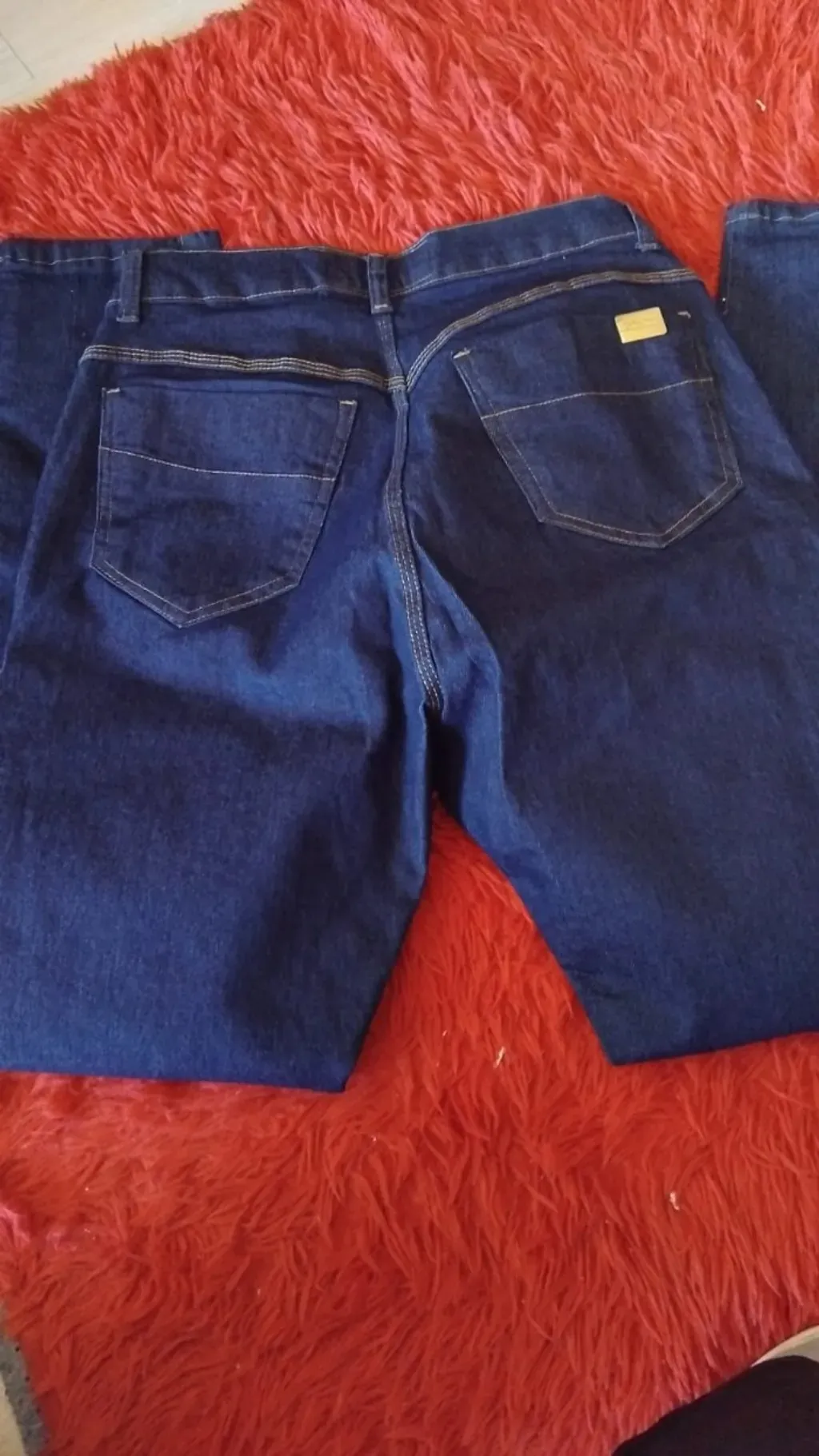 Calça Jeans Feminina Cós Alto com Lycra Tam 46 NOVA