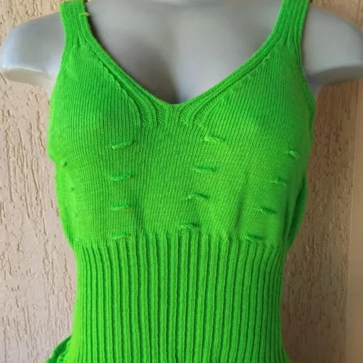 Blusinha Lanzinha Verde Limão - Tamanho M - Nova