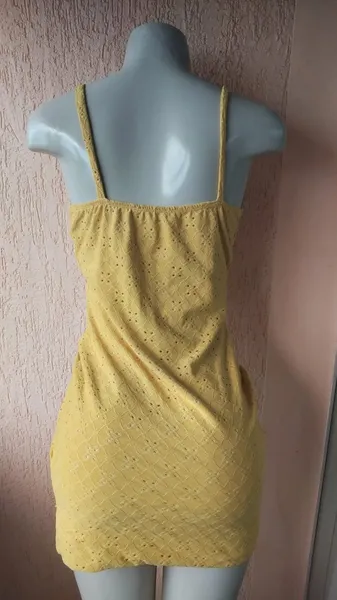 Vestido Curto Laise Amarelo com Bojo Tamanho G