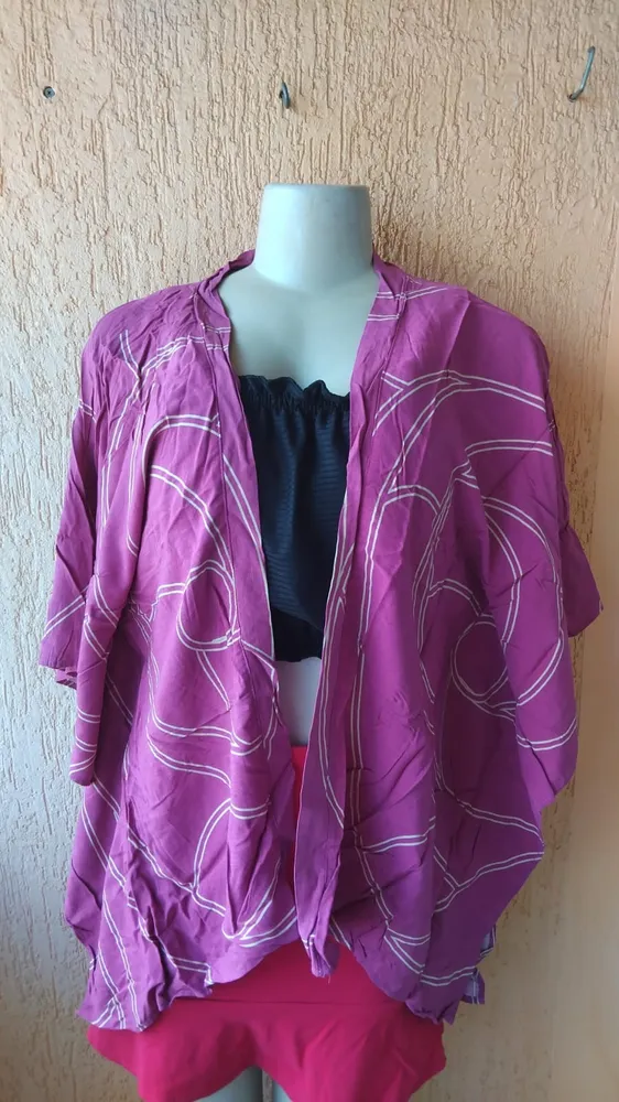 Kimono Feminino em Alfaiataria Moderno Novo Tamanho G