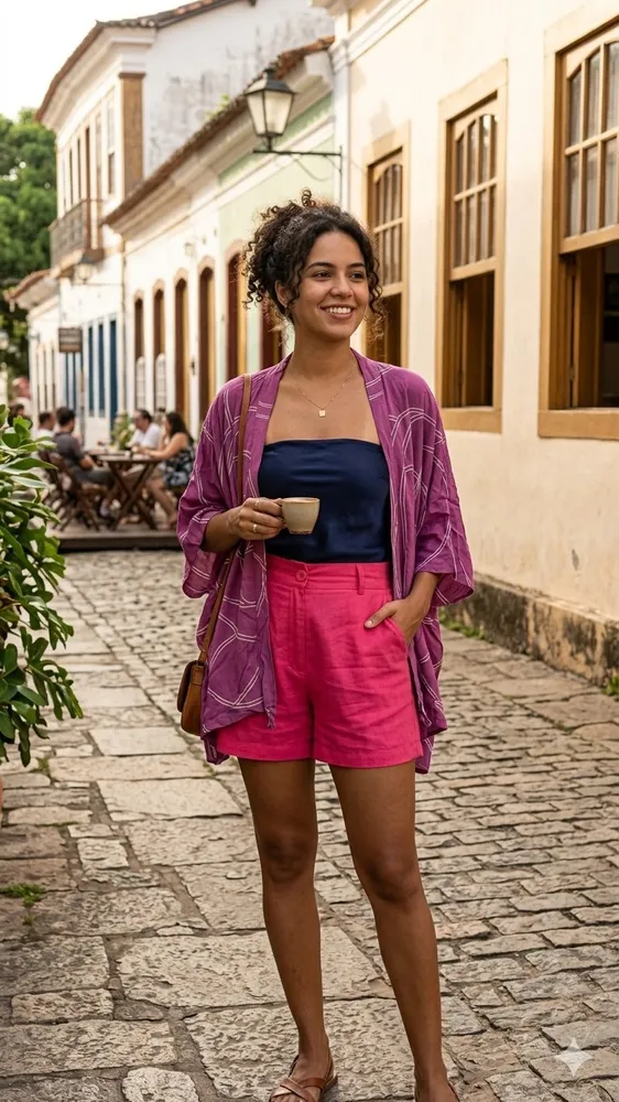 Kimono Feminino em Alfaiataria Moderno Novo Tamanho G