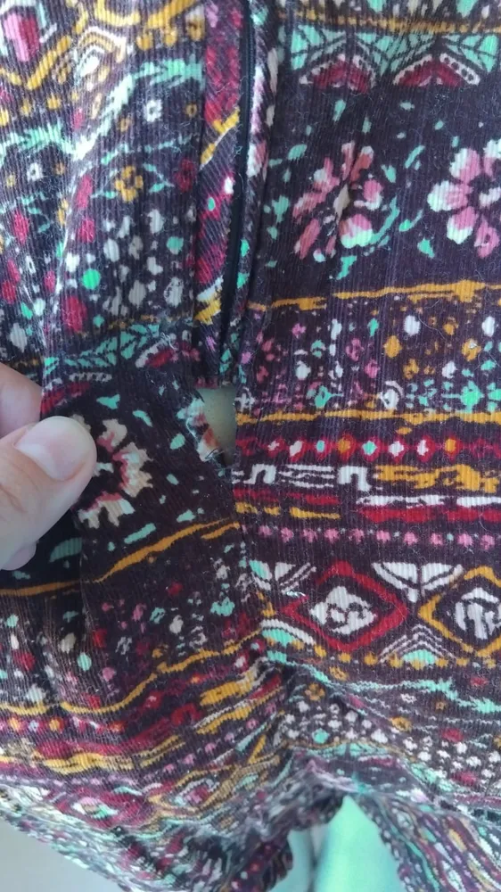 Vestido em Camurça Estampado Tam P