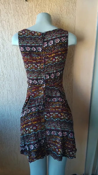 Vestido em Camurça Estampado Tam P