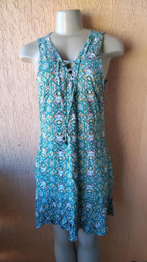 Vestido Floral em Algodão Tam M G Confortável