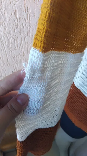 Cardigã Tricô Listrado Tamanho M Pouco Usado