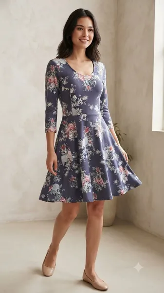 Vestido Casual Feminino Marisa Tam G Malha Fria Canelada