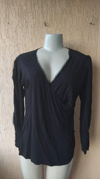 Blusa Feminina Manga Longa Decotada G