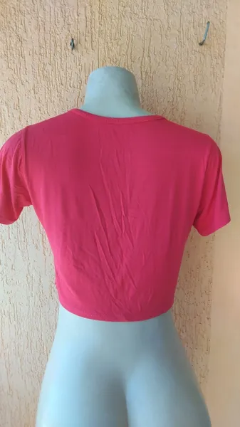 Cropped Pink Just Do It Tam Único