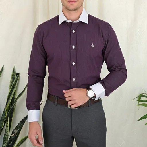 Camisa algodão egípcio