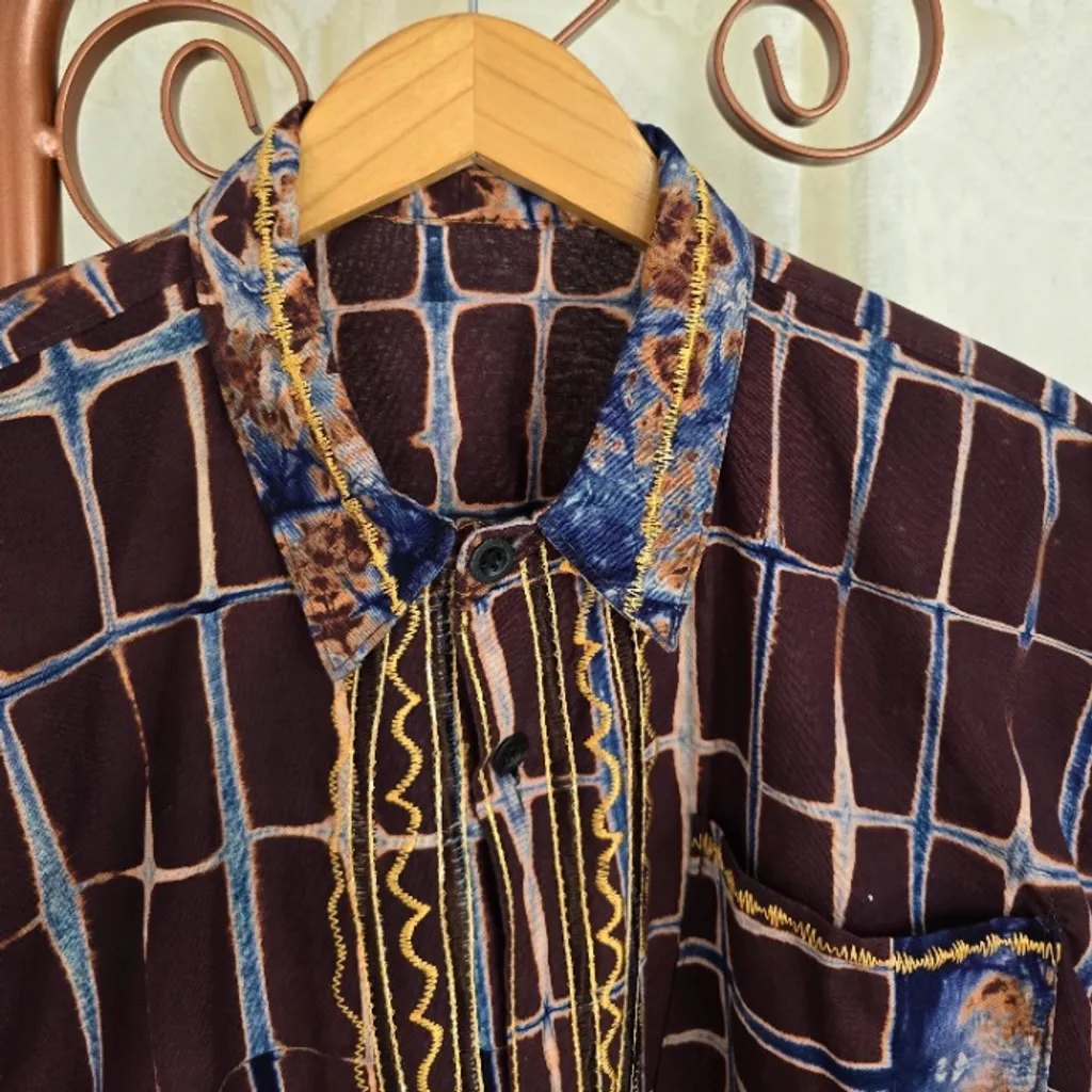 Camisa vintage estampada