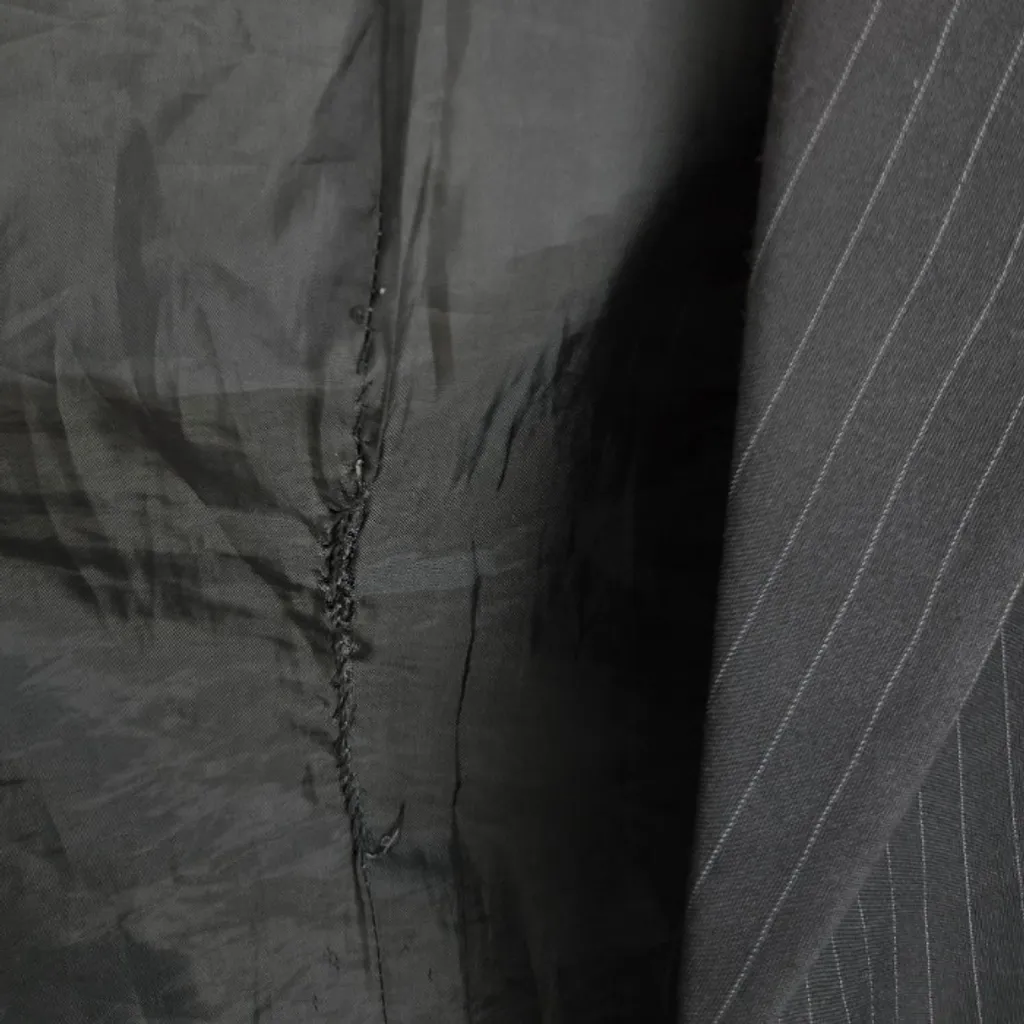 Blazer preto risca de giz