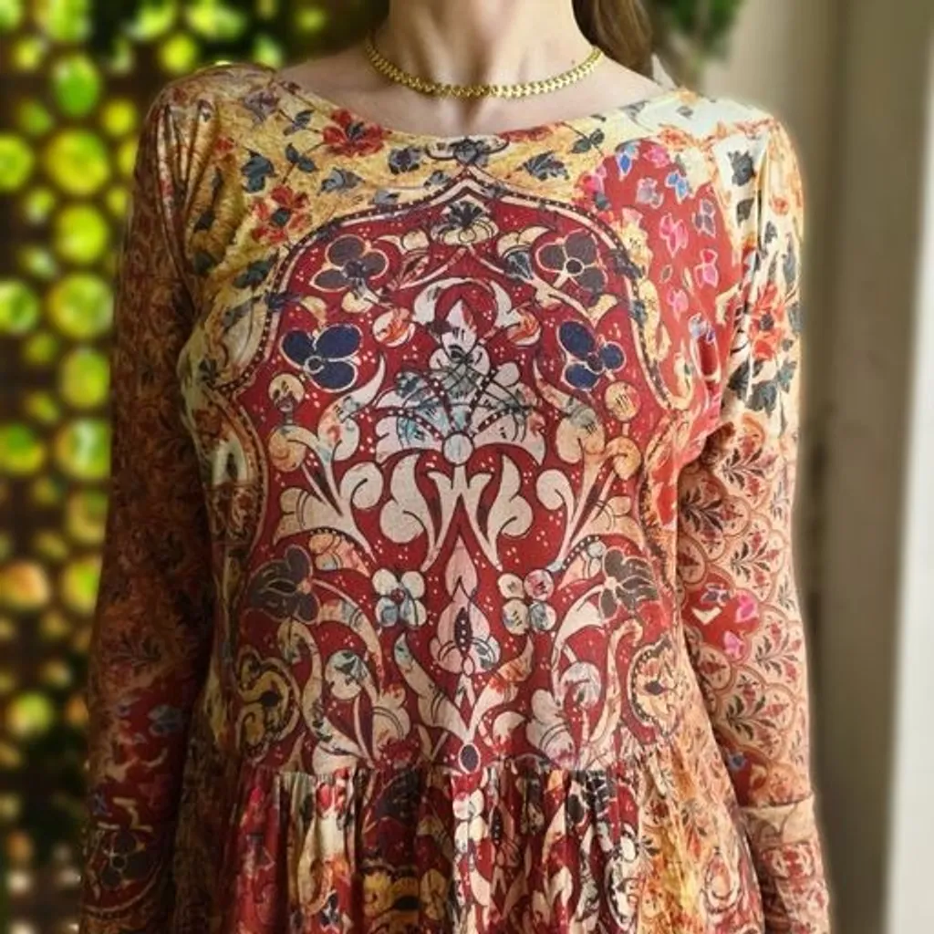 Vestido estampado Cantão