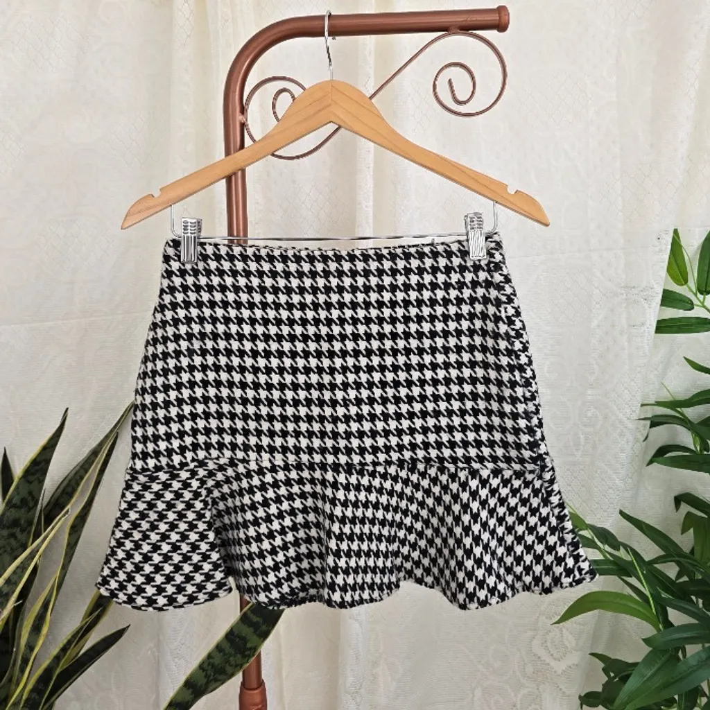 Minissaia tweed pied de poule