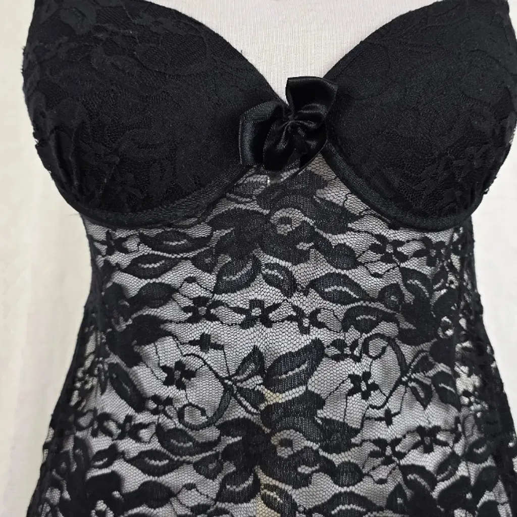 Camisola preta renda