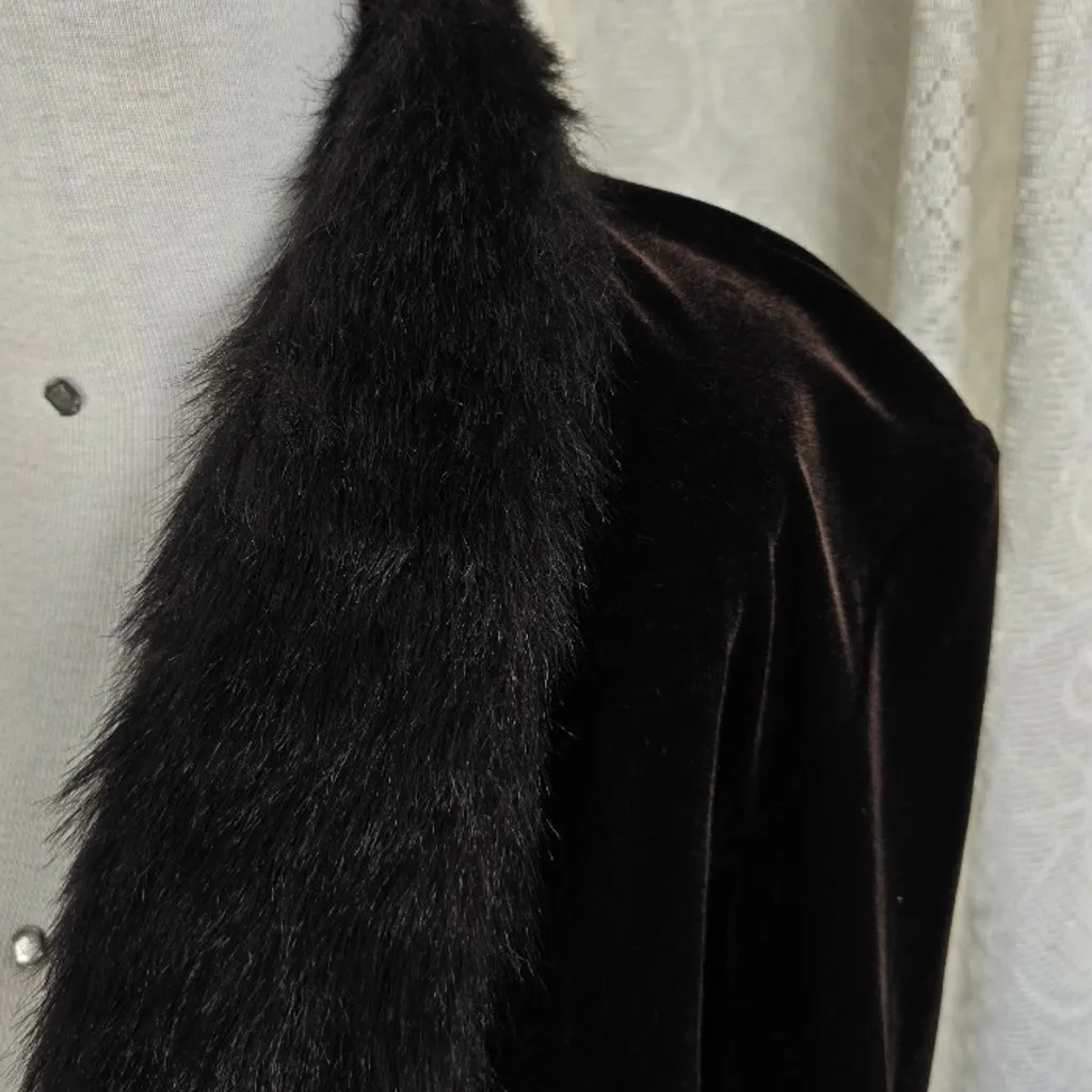 Casaqueto vintage veludo pele