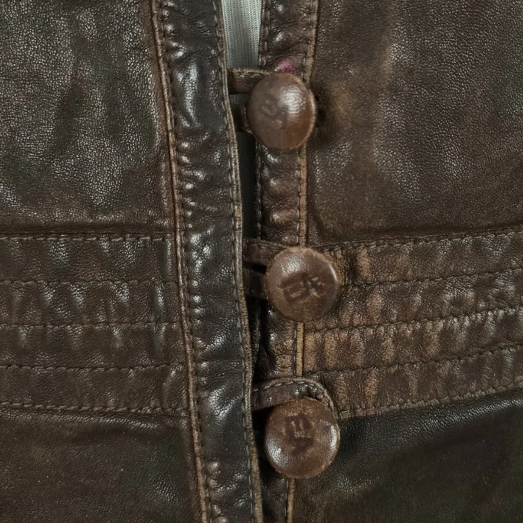 Jaqueta couro Armani