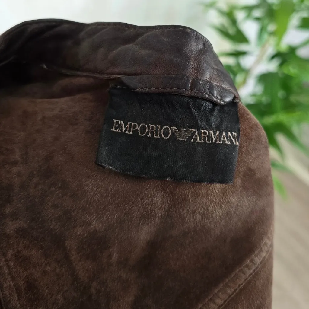 Jaqueta couro Armani