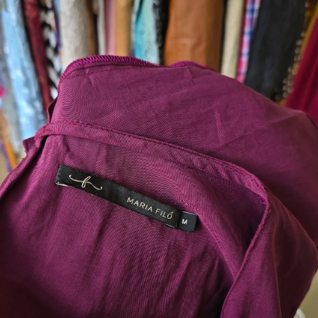 Vestido roxo Maria Filó