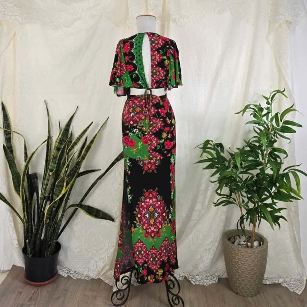 Vestido longo colorido