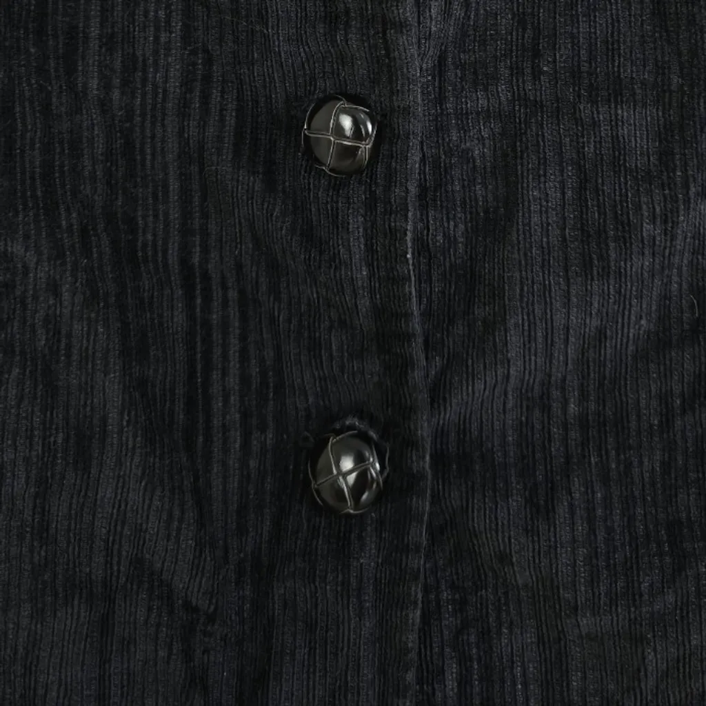 Blazer preto veludo cotelê