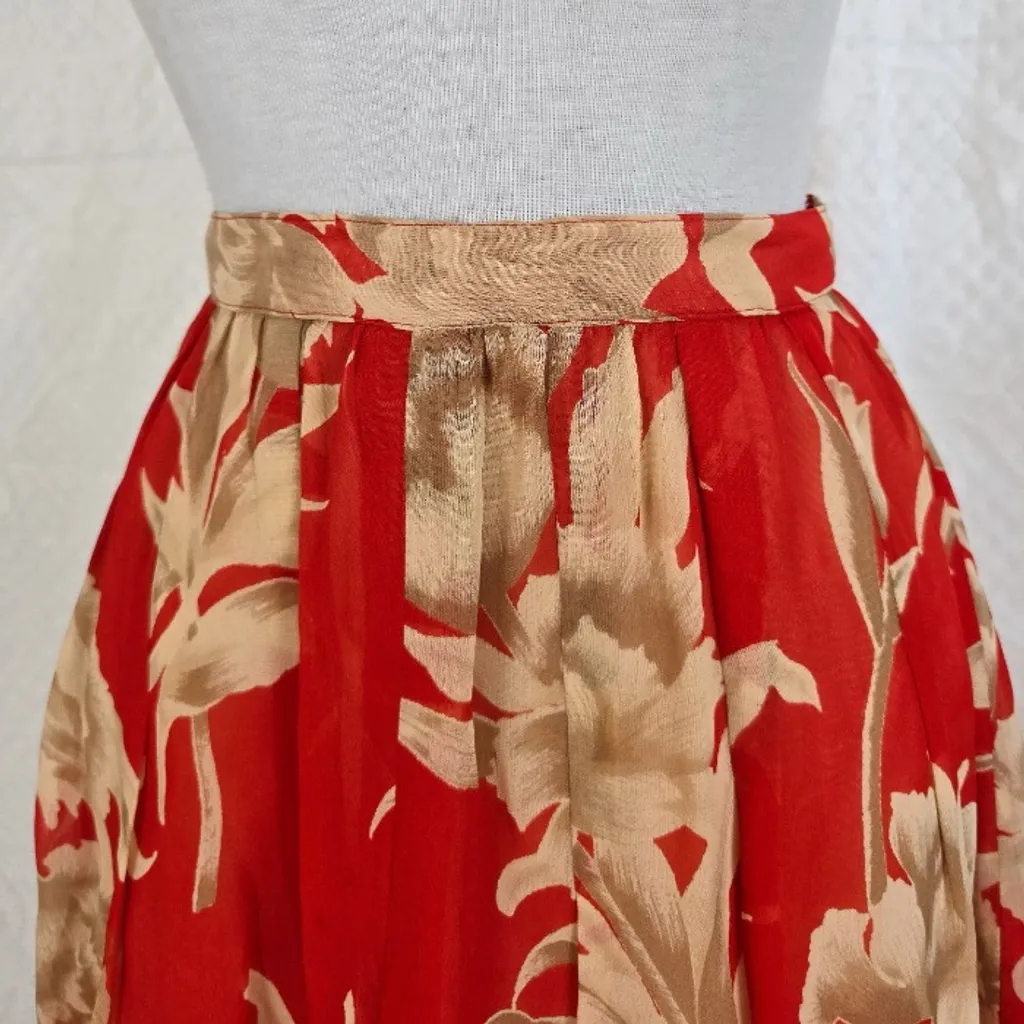 Saia vintage plissada