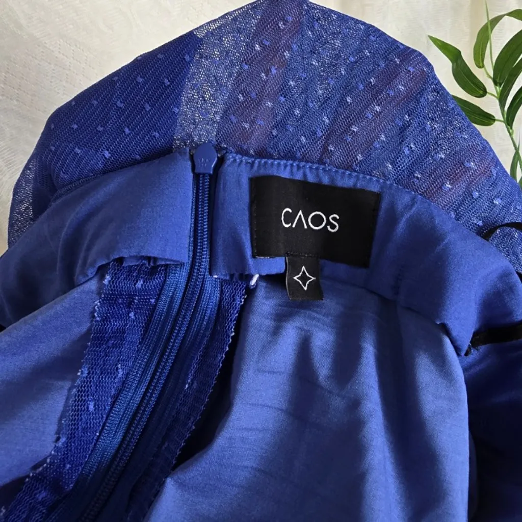 Saia tule plissado caos