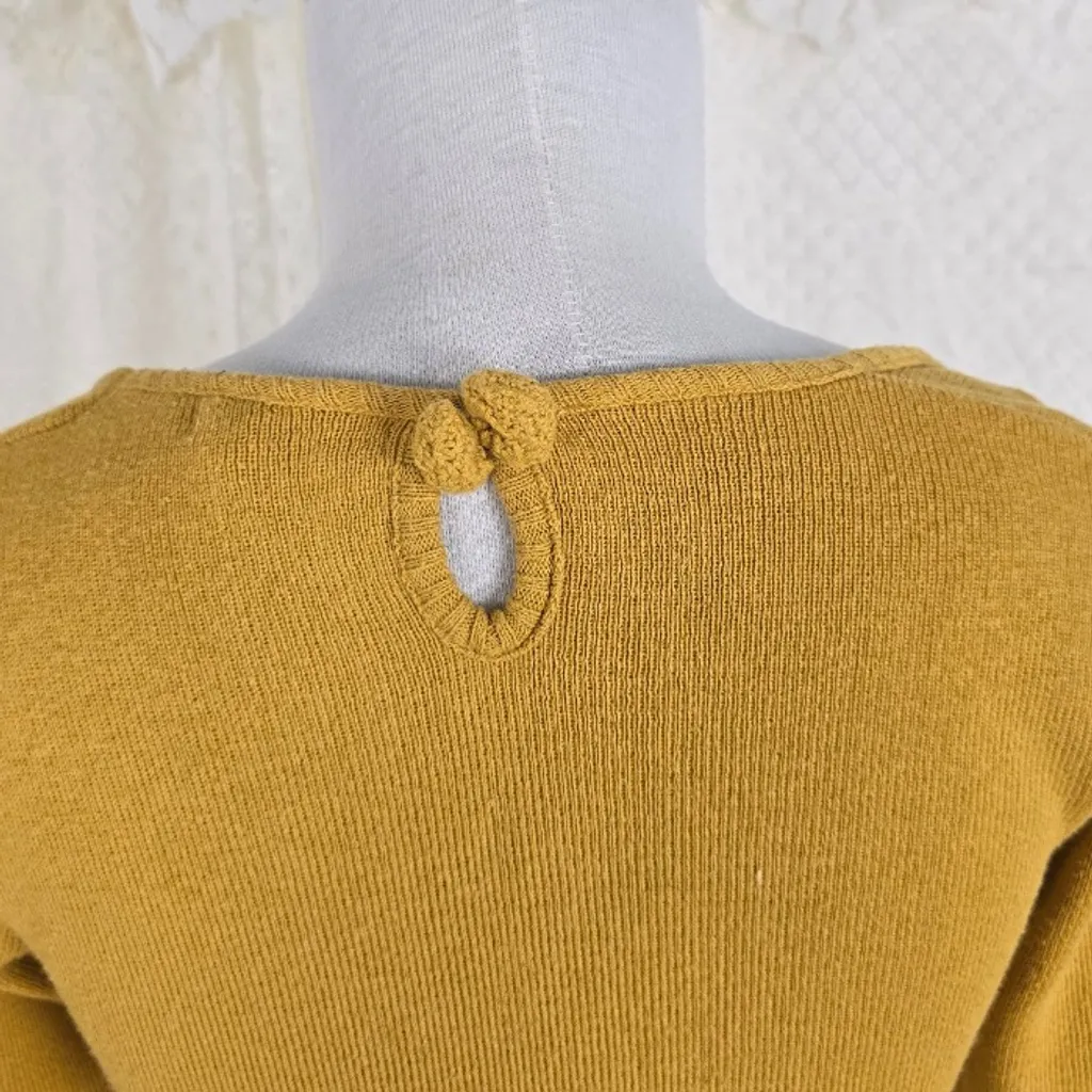 Blusa mostarda tricô