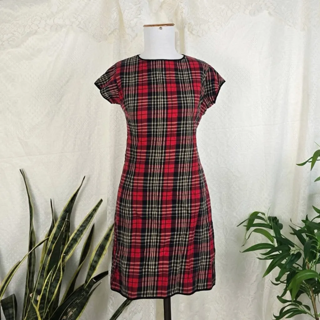 Vestido vermelho xadrez