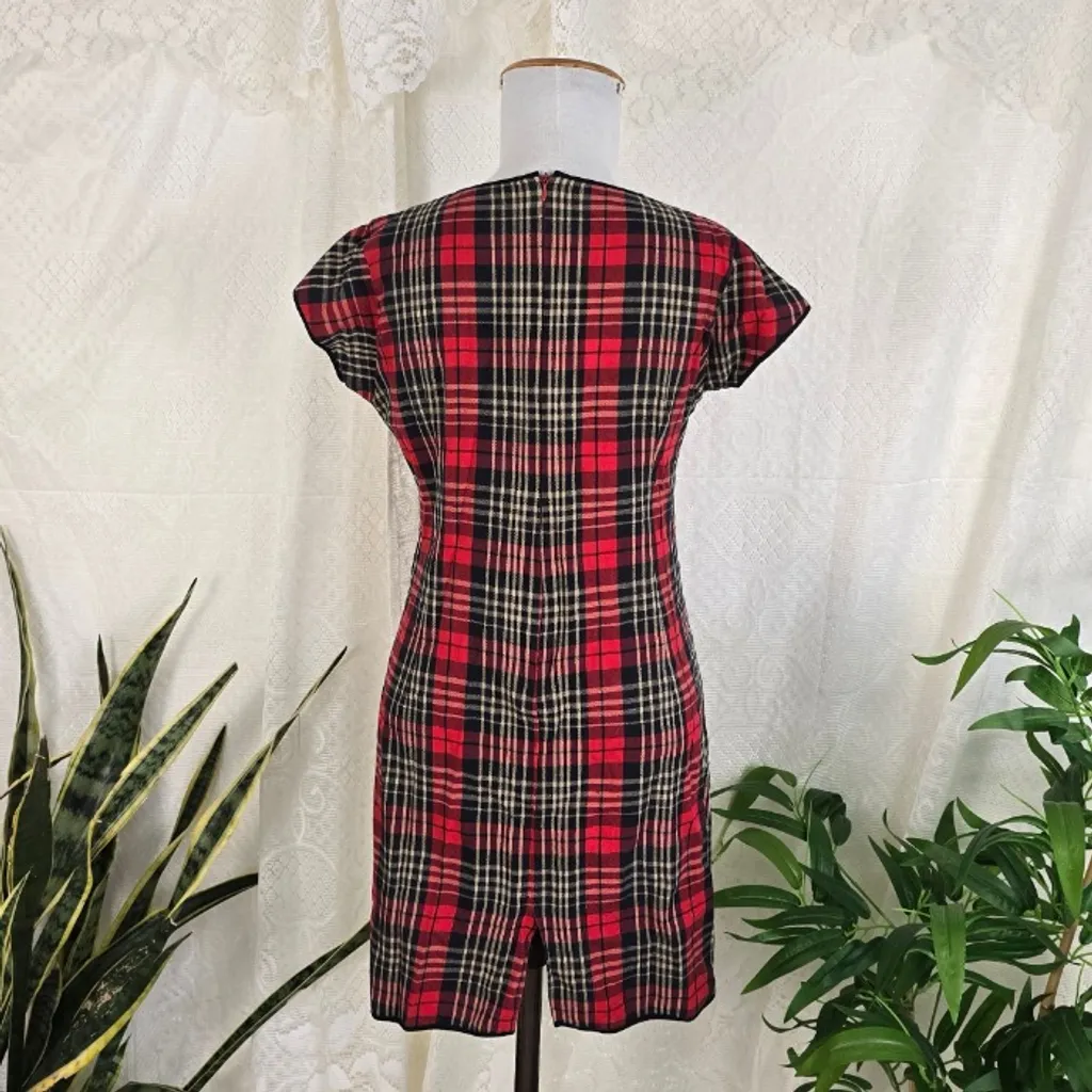 Vestido vermelho xadrez