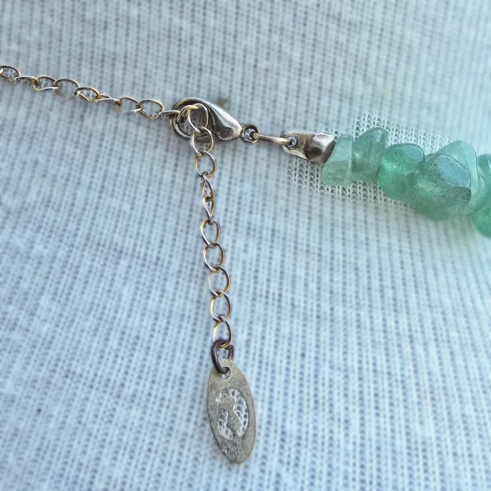 Colar quartzo verde mermaidcore