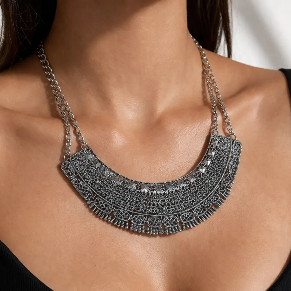 Maxi colar boho étnico