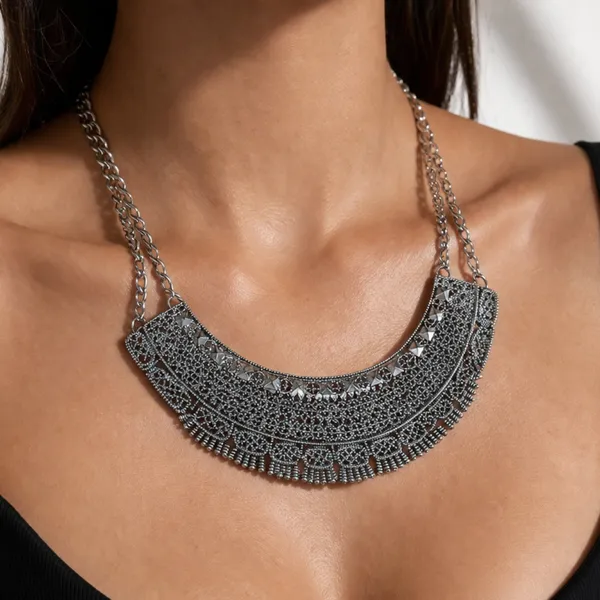 Maxi colar boho étnico
