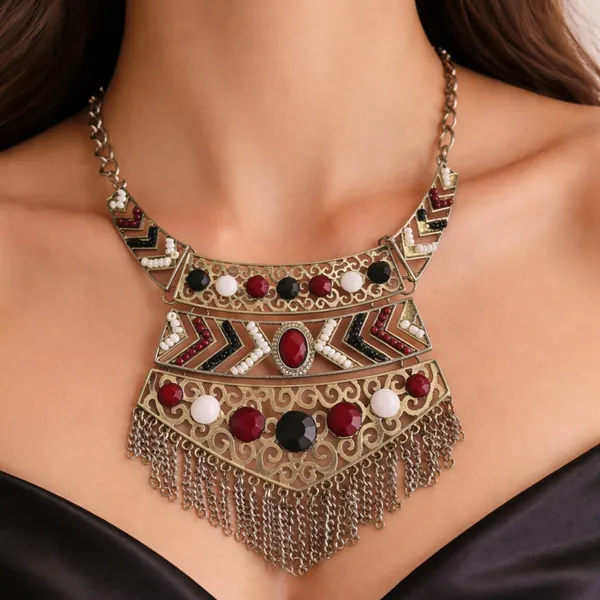 Maxi colar boho tribal