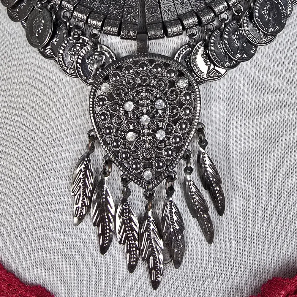 Maxi colar gypsy tribal vintage