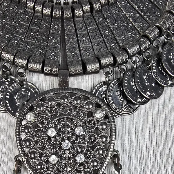 Maxi colar gypsy tribal vintage