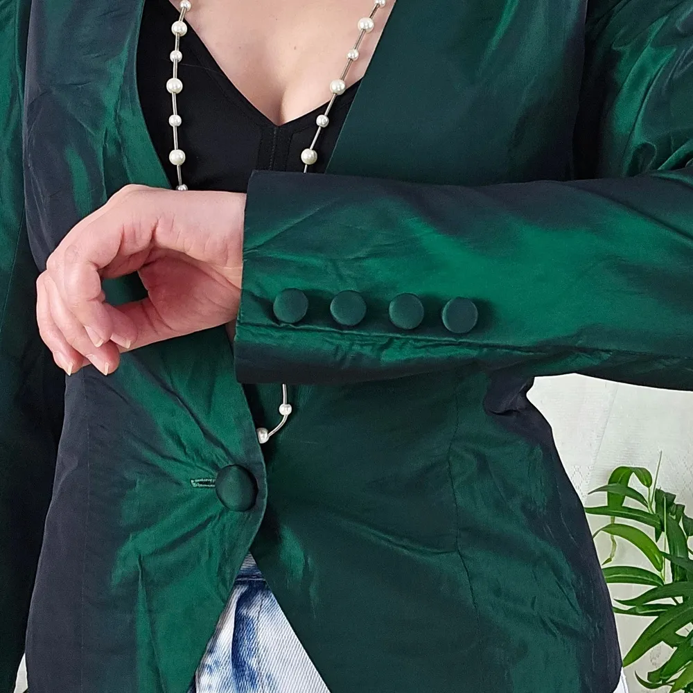 Blazer vintage tafetá