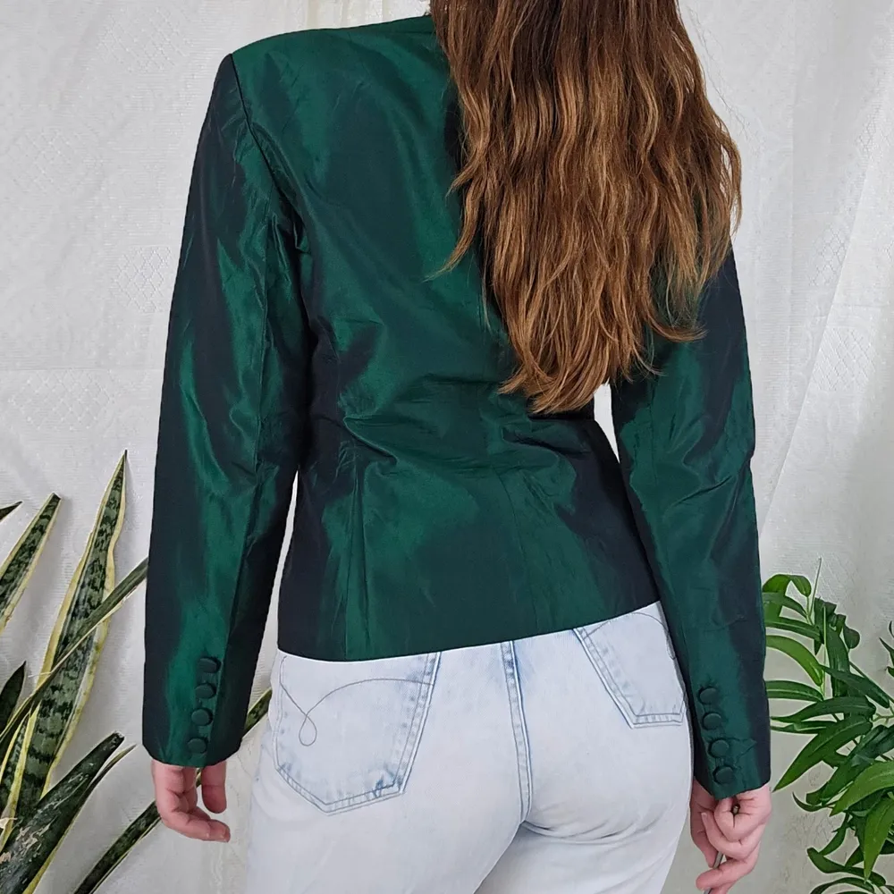 Blazer vintage tafetá