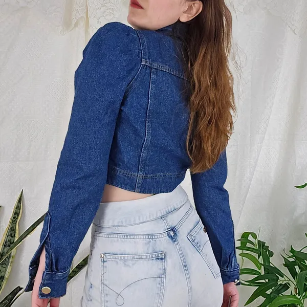Jaqueta jeans cropped