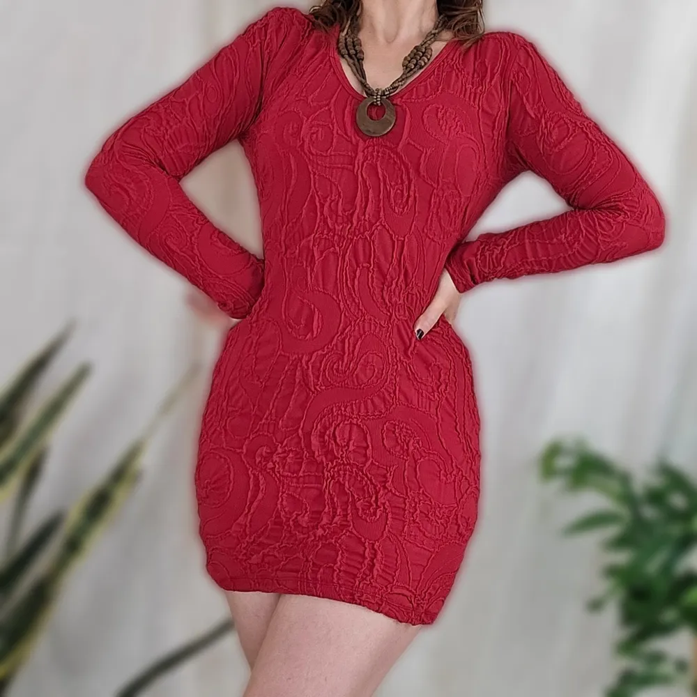 Vestido vermelho malha