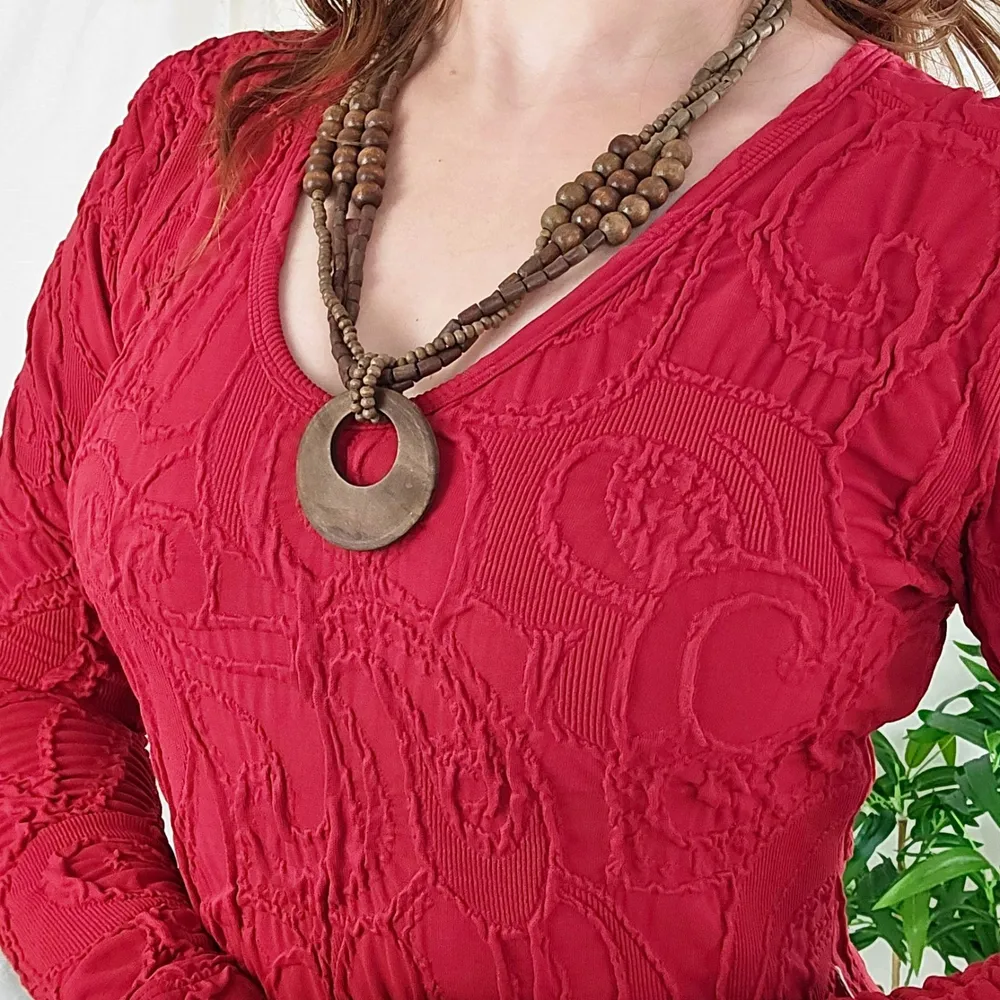 Vestido vermelho malha