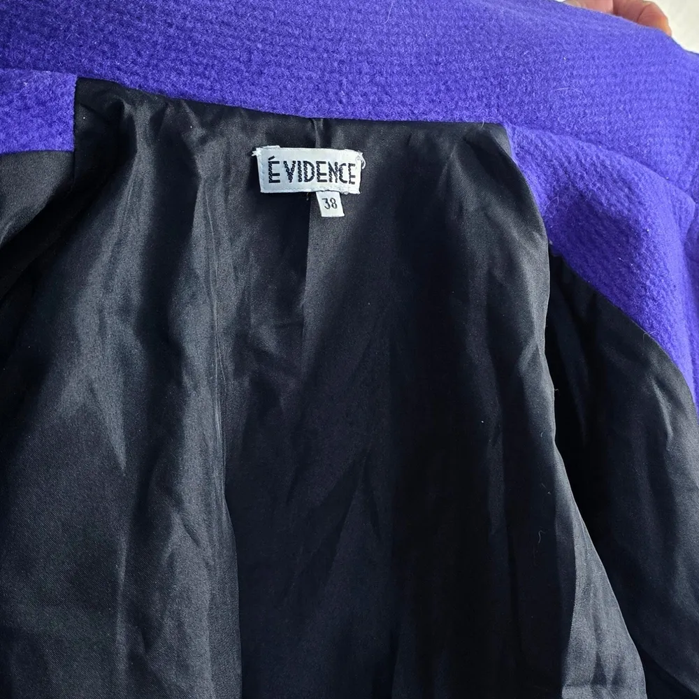 Sobretudo roxo lã
