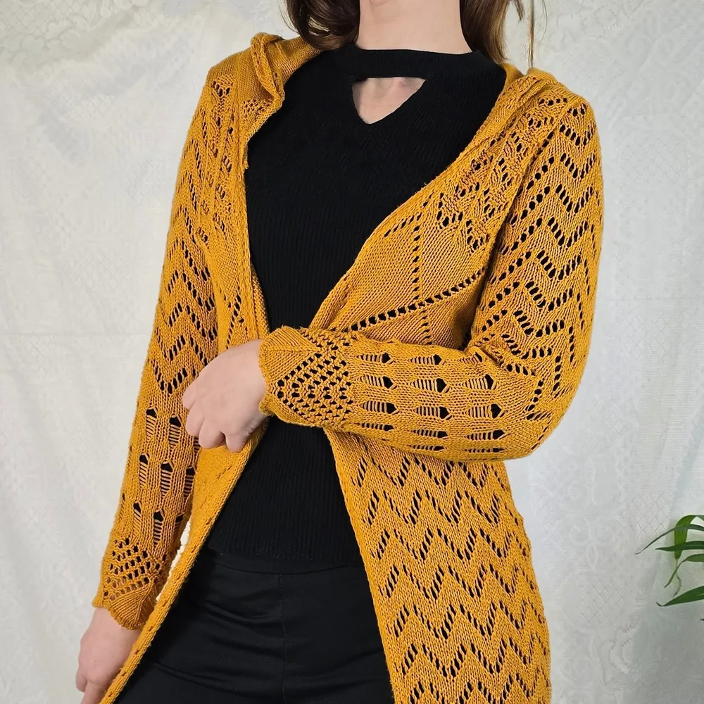 Maxi Cardigan mostarda