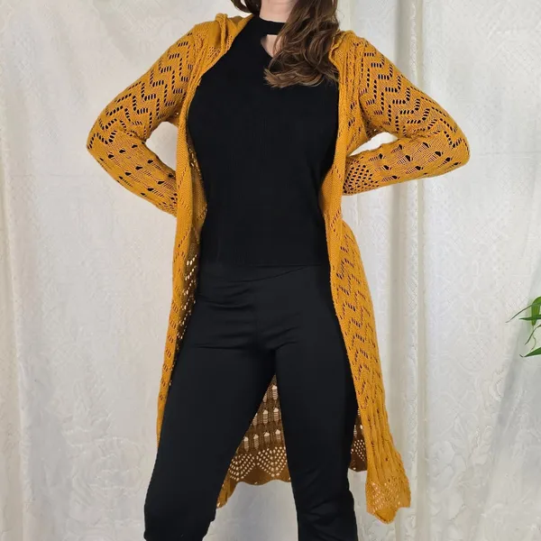 Maxi Cardigan mostarda