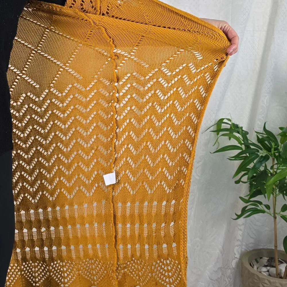 Maxi Cardigan mostarda