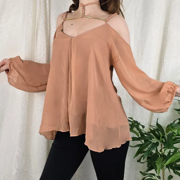 Blusa seda Animale
